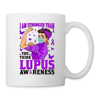 Lupus Bewusstseins Monat - Tasse - Weiß - Rechts