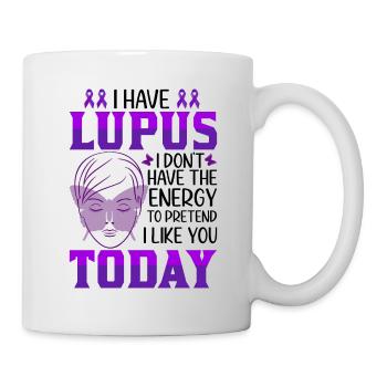 Lupus Bewusstseins Monat - Tasse - Weiß - Rechts