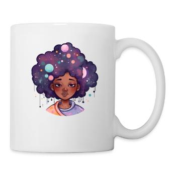 Afro Girl Galaxy - Mug - white - Right