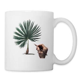 Palme - Tasse - Weiß - Rechts