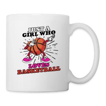 Juste une fille qui aime le basketball Idée cadeau - Mug blanc - blanc - Droite