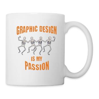 le graphisme est ma passion Graphiste Cadeau - Mug blanc - blanc - Droite