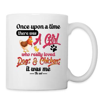 Hund Hühner Farmer Hühner Hunde Liebhaber - Tasse - Weiß - Rechts