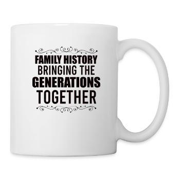Family Tree Family Historian Genealogy Genealogist - Mug - white - Right