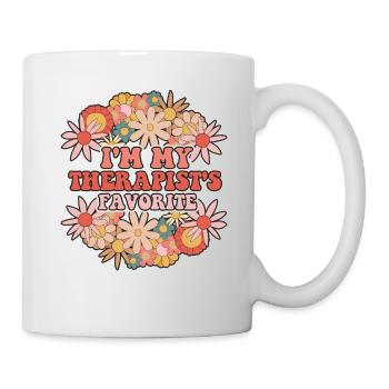 Sarcastic Therapy Saying Humor Therapist - Mug - white - Right