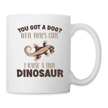 Crown Gecko Reptile Gecko Terrarium Pet - Mug blanc - blanc - Droite