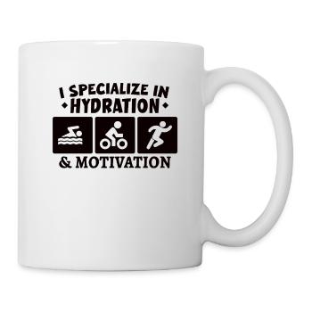 Triathlon Swim Bike Run Triathlete Sport Gift - Mug - white - Right