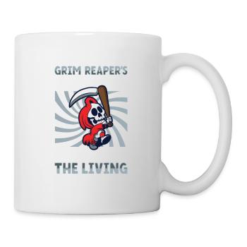 Funny Grim Reaper Lover Halloween Horror - Mug - white - Right