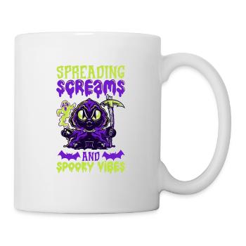 Lustiger Sensenmann-liebhaber Halloween Horror - Tasse - Weiß - Rechts