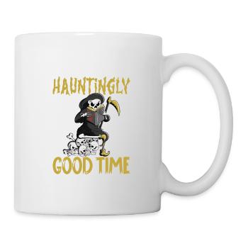 Lustiger Sensenmann-liebhaber Halloween Horror - Tasse - Weiß - Rechts