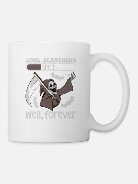 Lustiger Sensenmann-liebhaber Halloween Horror - Tasse - Weiß