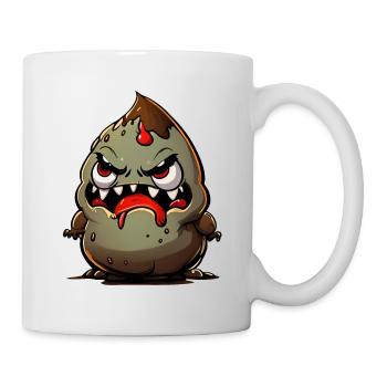 Funny Halloween Monster Poop Pile - Mug - white - Right