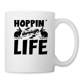 Hasenbesitzer Hasenliebhaber Hasenmutter Hase Papa - Tasse - Weiß - Rechts