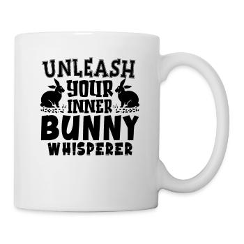 Hasenbesitzer Hasenliebhaber Hasenmutter Hase Papa - Tasse - Weiß - Rechts