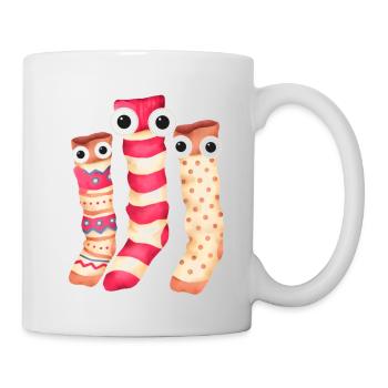 Socks, Sock Family, Family, Trio - Mug - white - Right