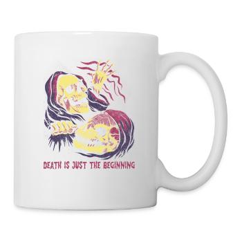 Lustiger Sensenmann-liebhaber Halloween Horror - Tasse - Weiß - Rechts