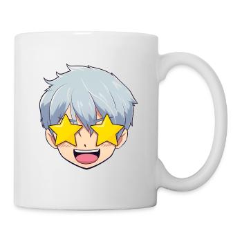 Emoji Visage Anime Étonné - Chemise Anime - Mug blanc - blanc - Droite
