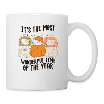 Herbst It's The Most Wonderful Time of The Year - Tasse - Weiß - Rechts