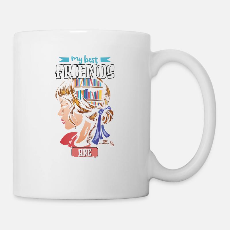 Lecteur de livre lecture littérature idée cadeau livresque - Mug blanc - blanc