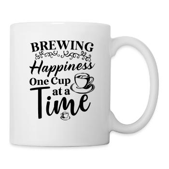 Coffee lover Caffeine and positivity Coffee-themed - Mug - white - Right