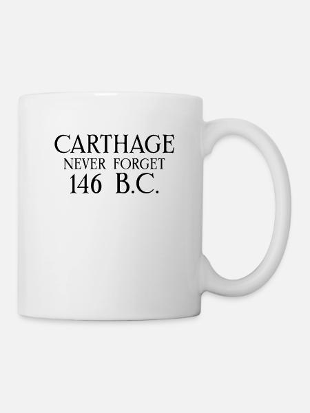 Carthage Punic Wars Hannibal Barca against Rome - Mug - white