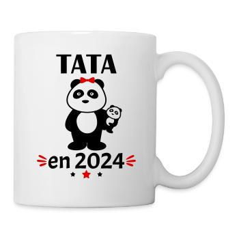 Tata en 2024, annonce grossesse, famille - Mug blanc - blanc - Droite