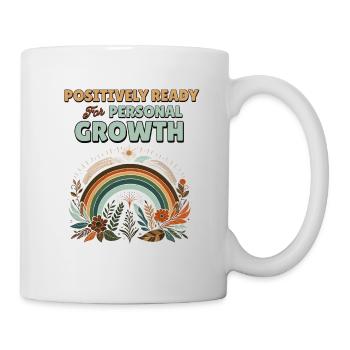 Positivity Rainbows Mindfulness Self-improvement - Mug - white - Right