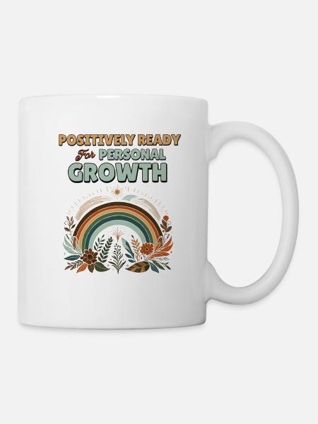 Positivity Rainbows Mindfulness Self-improvement - Mug - white