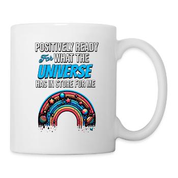 Positivity Rainbows Mindfulness Self-improvement - Mug - white - Right