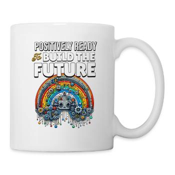 Positivity Rainbows Mindfulness Self-improvement - Tasse - Weiß - Rechts