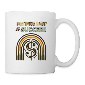 Positivity Rainbows Mindfulness Self-improvement - Mug - white - Right