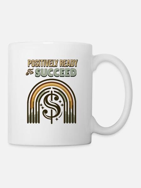 Positivité Arcs-en-ciel Mindfulness Amélioration de soi - Mug blanc - blanc