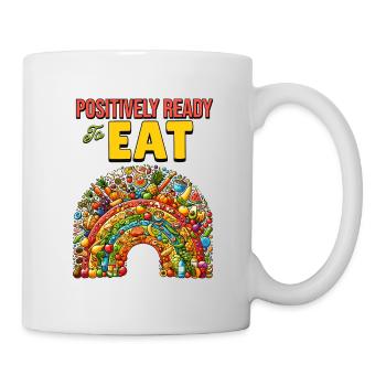 Positivity Rainbows Mindfulness Self-improvement - Mug - white - Right