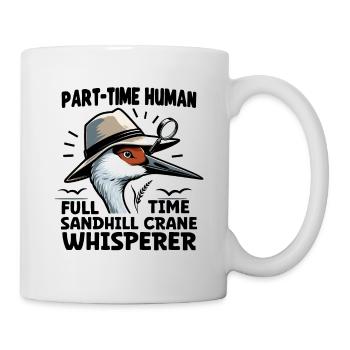 Sandhill Kranichliebhaber Vogelbeobachtung - Tasse - Weiß - Rechts