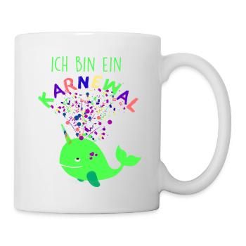 Carnival,Whale,Confetti,Carnival,Whale,Green - Mug - white - Right