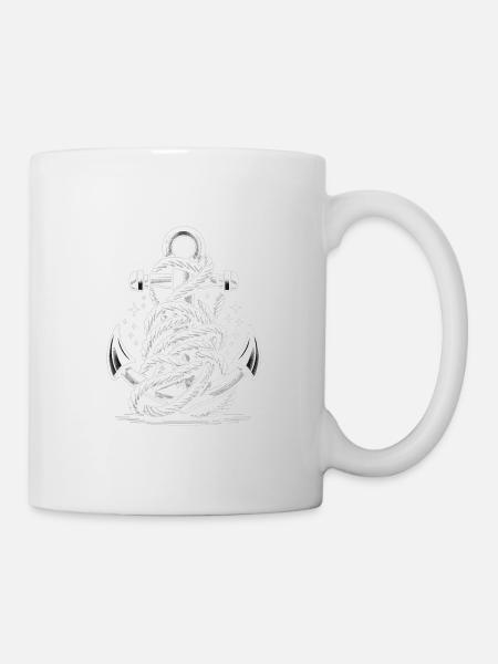 Boating Dad Boat Captain Pontoon Sailor Cruising - Tasse - Weiß