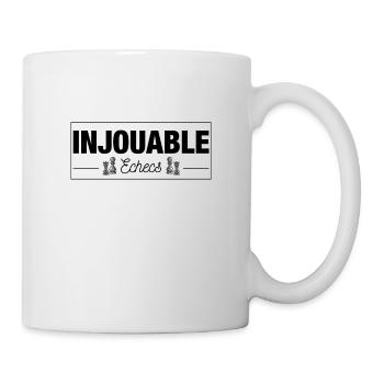 Beim Schach unspielbar. Schach-Fans - Tasse - Weiß - Rechts