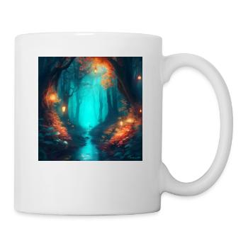 Forest Landscape Magic Fantasy - Mug - white - Right