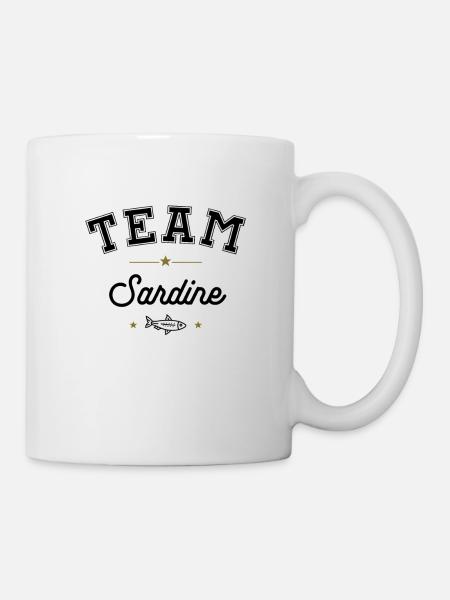 TEAM Sardine ! Mangeurs de sardines - Mug blanc - blanc