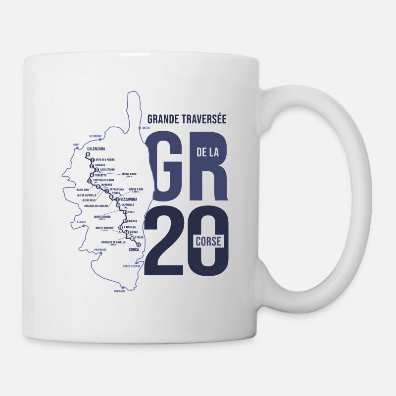 GR 20 randonnee gr 20 team randonnée Corse - Mug blanc - blanc