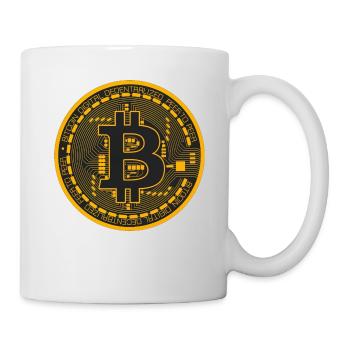 Bitcoin transparent - Tasse - Weiß - Rechts