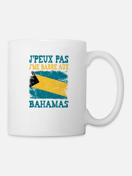 Je peux pas je me barre aux bahamas - Mug blanc - blanc