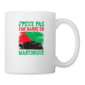 Je peux pas je me barre en Martinique - Mug blanc - blanc - Droite