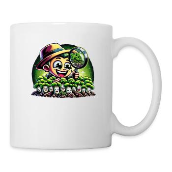 vegan farming, growing sprouts and - Mug - white - Right