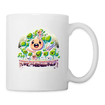 vegan farming, growing sprouts and - Mug - white - Right