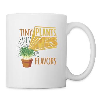vegan farming, growing sprouts and - Mug - white - Right