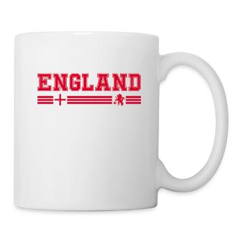 ENGLAND, Flag and Emblem of England - Mug - white - Right