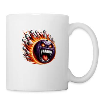 Feuer-Bowling - Tasse - Weiß - Rechts