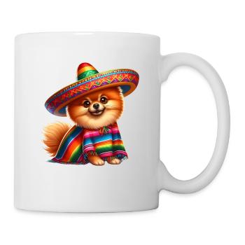 Cinco de Mayo Poméranie - Mug blanc - blanc - Droite