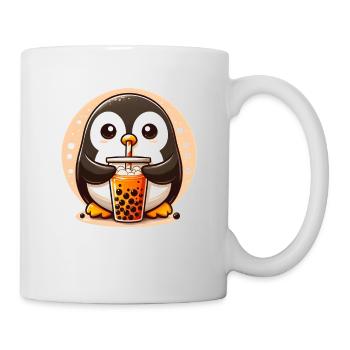Le pingouin aime le thé à bulles - Mug blanc - blanc - Droite